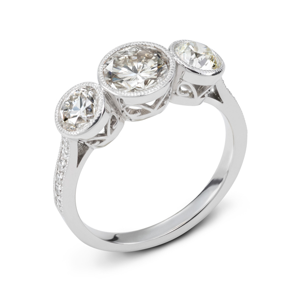 Custom Diamond Engagement Ring Cottage Jewelry Custom Diamond Engagement Ring